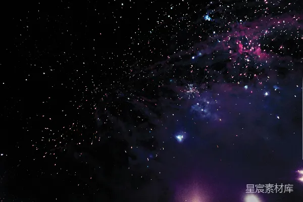 高清摄影 夜空绽放的烟花