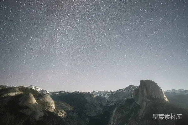 高清摄影 夜幕下的半圆丘