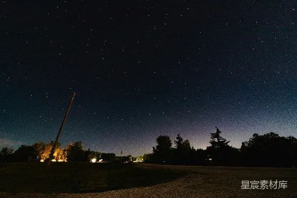 高清摄影 星空下的宁静夜晚