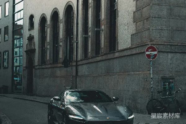 高清摄影 城市中的高性能跑车