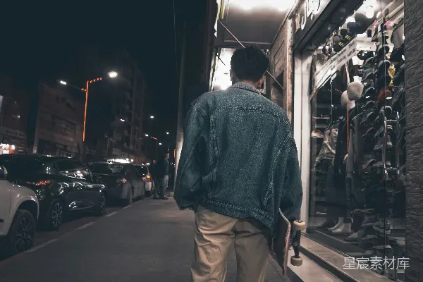 高清摄影 夜色中的街头漫步