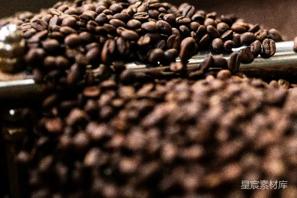 高清摄影 新鲜烘焙的咖啡豆