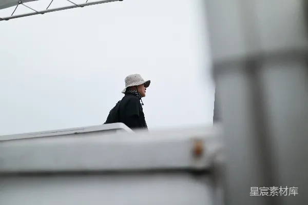 高清摄影 雾中旅人