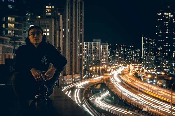 高清摄影 夜幕下的城市之光