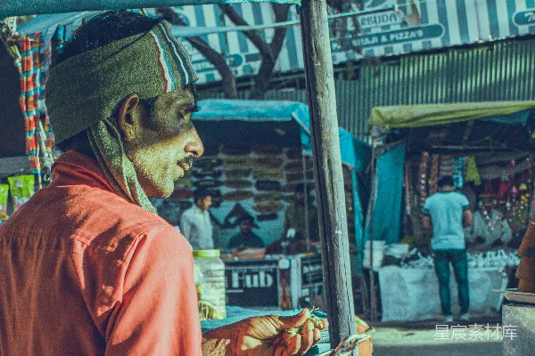 高清摄影 街头摊贩的日常