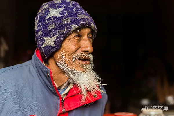 高清摄影 慈祥的老者