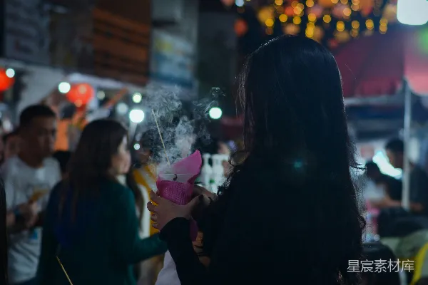 高清摄影 夜市中的香气与烟火