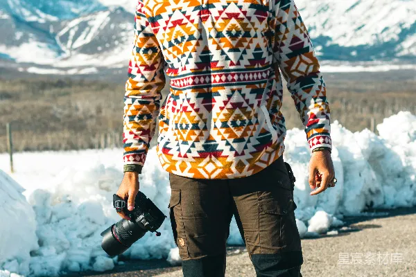 高清摄影 雪地摄影师的冬季冒险