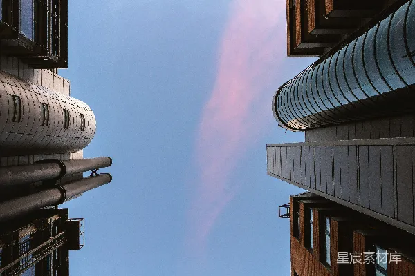 高清摄影 仰望都市的天空