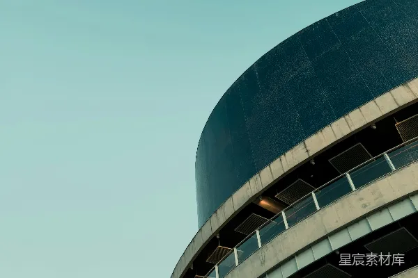 高清摄影 现代建筑与天空的交响
