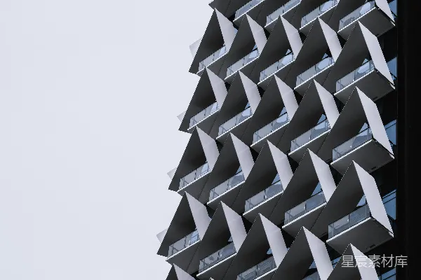 高清摄影 未来感建筑：几何形态的高楼