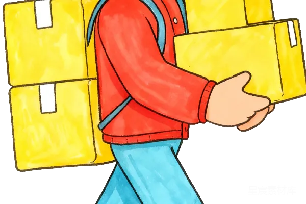 元素素材 送货员配送服务插图