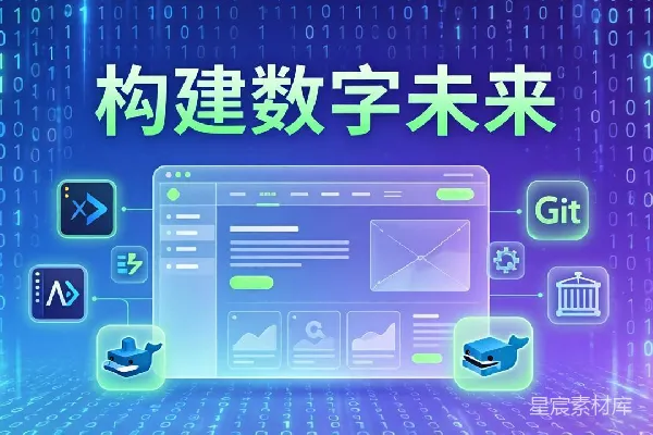 元素素材 构建数字未来：科技与创新的融合