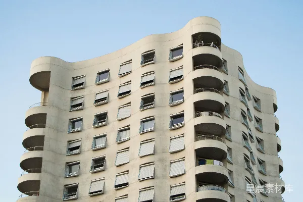 高清摄影 现代弯曲建筑