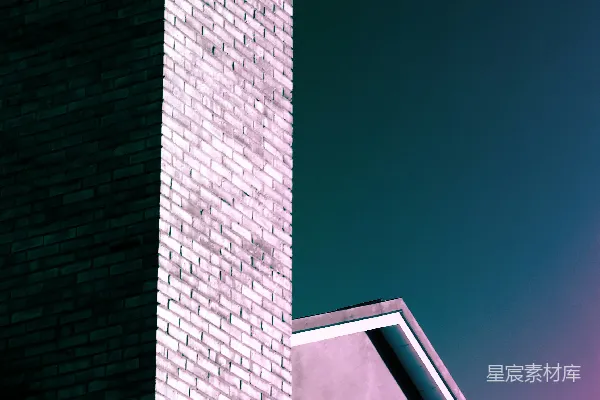 高清摄影 城市角落的建筑剪影