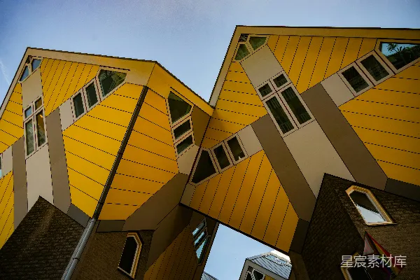 高清摄影 荷兰阿姆斯特丹的立方体建筑