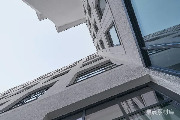 高清摄影 仰视高楼的建筑视角