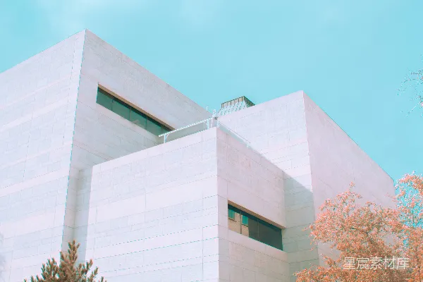 高清摄影 现代简约建筑与自然景观的和谐共存