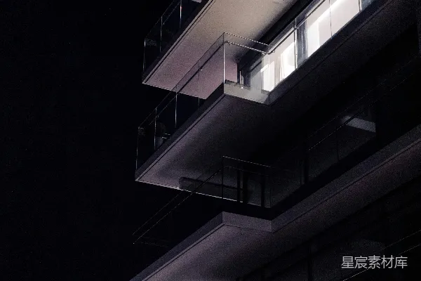 高清摄影 夜幕下的现代建筑