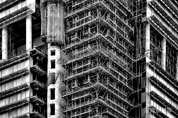 高清摄影 建筑工地的现代城市景观