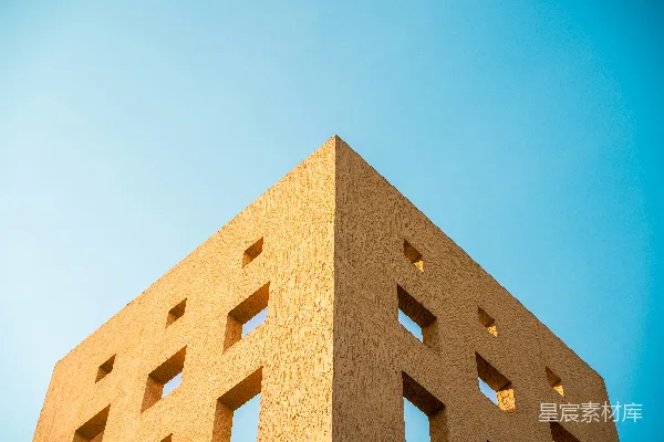 高清摄影 建筑与蓝天的几何之美