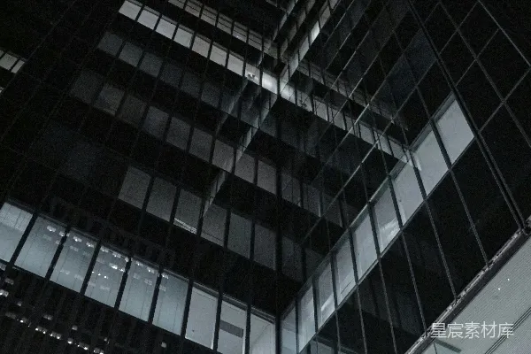 高清摄影 夜晚摩天大楼的俯视图