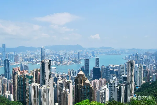 高清摄影 香港维多利亚港全景