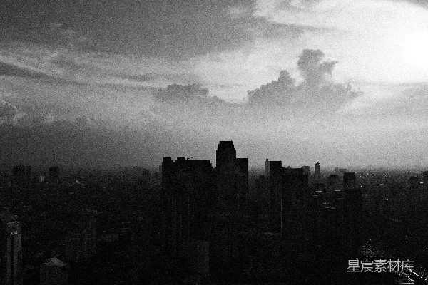 高清摄影 城市的轮廓与天空的戏剧