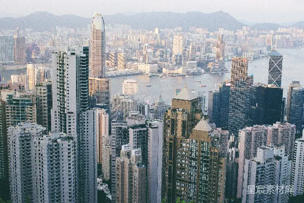 高清摄影 香港天际线：现代城市的壮观景象
