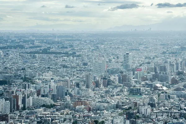 高清摄影 东京都心的全景