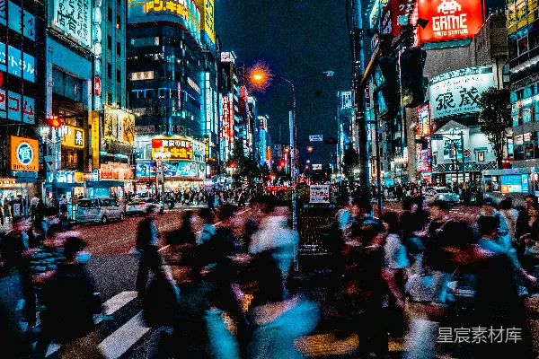 高清摄影 东京街头夜景
