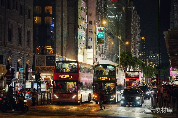 高清摄影 香港街头夜景