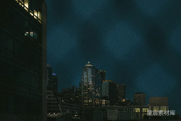 高清摄影 夜幕下的城市剪影
