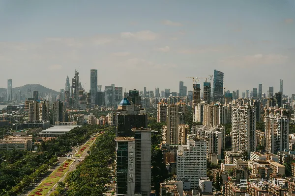 高清摄影 深圳CBD鸟瞰图