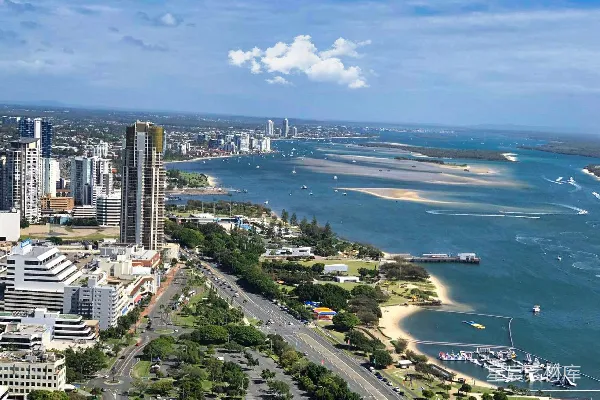 高清摄影 黄金海岸俯瞰图