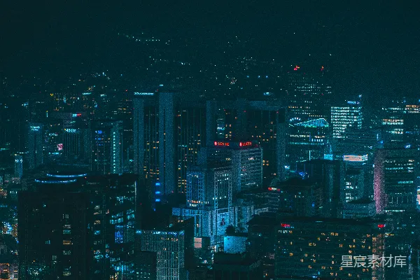 高清摄影 夜幕下的城市