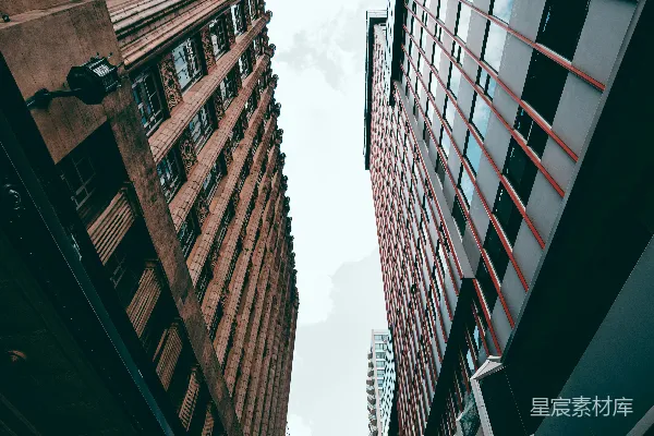 高清摄影 高楼林立的都市视角