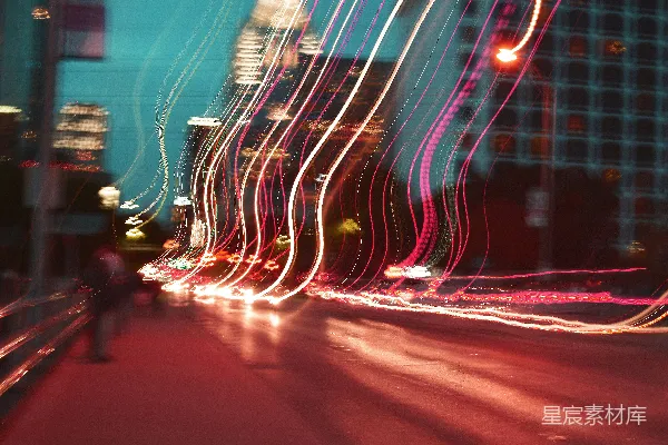 高清摄影 城市夜景流光