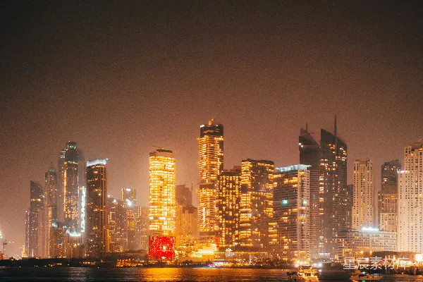高清摄影 灯火辉煌的城市夜景