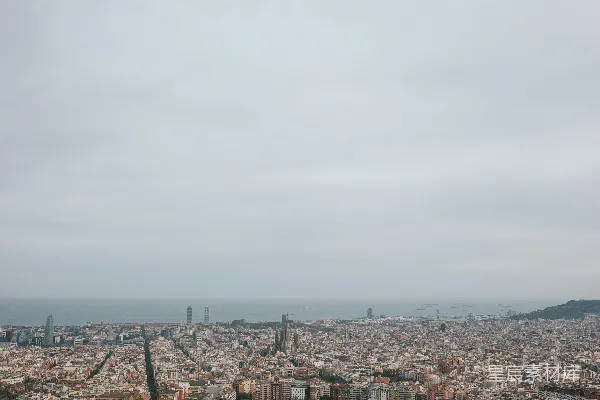 高清摄影 巴塞罗那城市全景