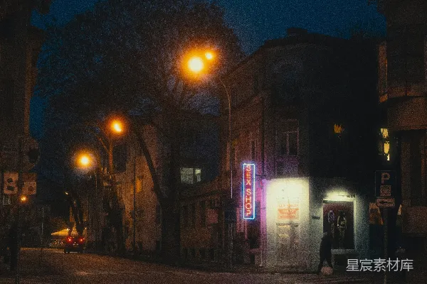 高清摄影 夜色中的性用品店