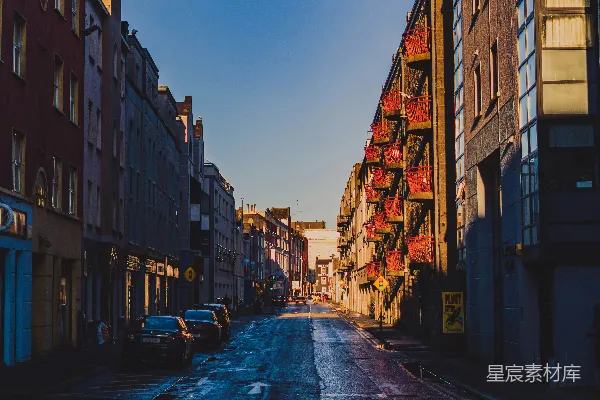 高清摄影 城市的早晨