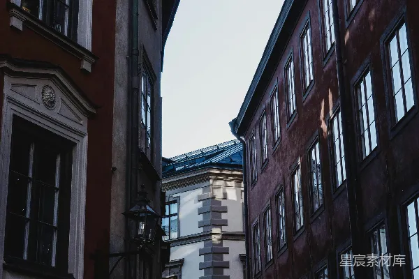 高清摄影 狭窄的巷道