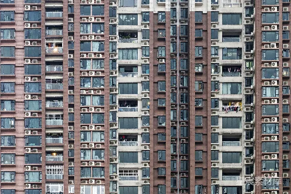 高清摄影 密集的建筑立面