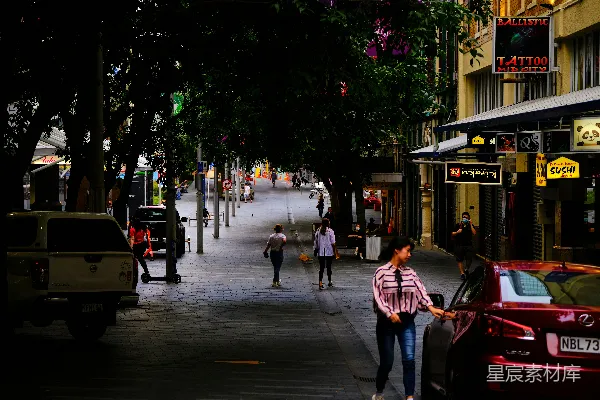 高清摄影 城市街道的午后时光