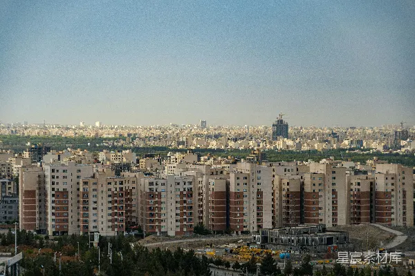 高清摄影 都市景观：现代化建筑与自然景观的融合