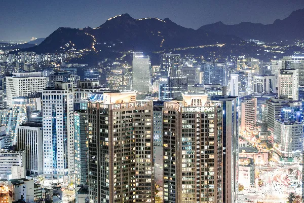 高清摄影 夜幕下的都市繁华