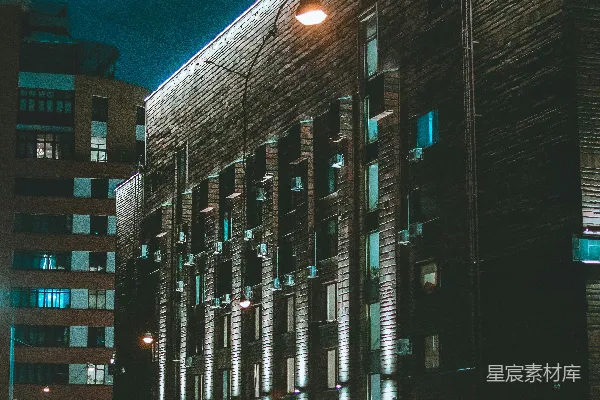 高清摄影 夜色中的城市建筑