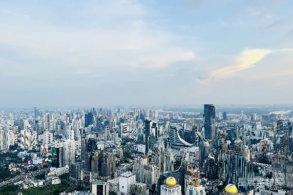 高清摄影 城市天际线：高楼林立的现代都市