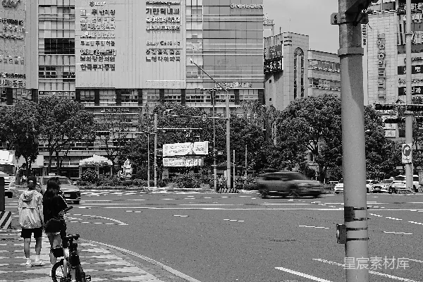 高清摄影 繁忙都市中的街角剪影